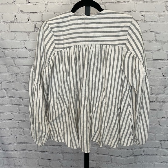 Steele Estate Striped Peasant Blouse - Picture 5 of 7
